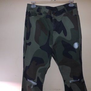 Camo Flare Jeans